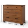 Child Craft Redmond 3 Drawer Dresser for Nursery or Bedroom, Plenty of Storage, Anti-Tip Kit Included to Prevent Tipping, Non-Toxic, Baby Safe Finish (Coach Cherry) view 3