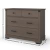 Child Craft Redmond 3 Drawer Dresser for Nursery or Bedroom, Plenty of Storage, Anti-Tip Kit Included to Prevent Tipping, Non-Toxic, Baby Safe Finish (Dapper Gray) view 3