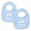 100% Cotton Drinking Buddies Twin Bibs for Babies  Soft, Cute & Practical Waterproof, Durable, Unisex Bibs for Twins. Ideal for Mess-Free Feeding, Everyday Use, and Protecting Clothing from Spills view 1