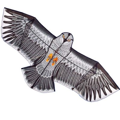 ZYCSKTL Flyer Kite,Large Adult Eagle-Shaped Kite in The Park, The Solid Resin Rod Supports The Flying Kite, Large-Scale Entertainment (Color : Gray, Size : 7.9ft+2297ft line A)