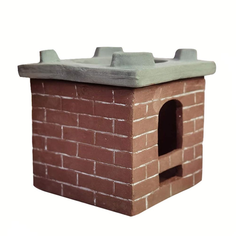 Happyyami Miniature Stove Toy 3.74In Ceramic Dollhouse Kitchen Stove Simulation Ornament for DIY Doll Furniture Decoration