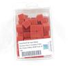 Red Blank Opaque Dice Counting Cubes D6 16mm (5/8in) Bulk Pack of 100 Wondertrail view 1