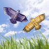 ZYCSKTL Flyer Kite,Large Adult Eagle-Shaped Kite in The Park, The Solid Resin Rod Supports The Flying Kite, Large-Scale Entertainment (Color : Gray, Size : 7.9ft+2297ft line B) view 4