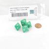 Green Compass Dice with White Markings D8 16mm (5/8in) Pack of 4 Wondertrail view 2