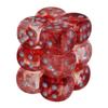 Chessex Nebula 16mm d6 Red/Silver w/Luminary Dice Block (12 dice) view 1