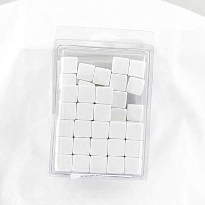 White Blank Opaque Dice Counting Cubes D6 16mm (5/8in) Bulk Pack of 100 Wondertrail
