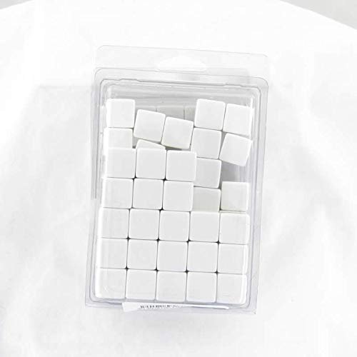 White Blank Opaque Dice Counting Cubes D6 16mm (5/8in) Bulk Pack of 100 Wondertrail