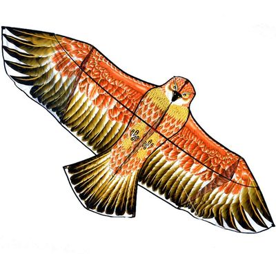 ZYCSKTL Flyer Kite,Large Adult Eagle-Shaped Kite in The Park, The Solid Resin Rod Supports The Flying Kite, Large-Scale Entertainment (Color : Gold, Size : 7.9ft+2297ft line B)