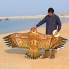 ZYCSKTL Flyer Kite,Large Adult Eagle-Shaped Kite in The Park, The Solid Resin Rod Supports The Flying Kite, Large-Scale Entertainment (Color : Gold, Size : 7.9ft+2297ft line B) view 3