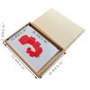 Kghios Montessori Pink Tower Brown Stair and Long Red Rods Sensorial Cards with Wood Box,Montessori Toys Materials for Toddlers Visual Sense, Early Educational Tools Preschool Learning Toys view 2
