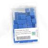 Blue Blank Opaque Dice Counting Cubes D6 16mm (5/8in) Bulk Pack of 100 Wondertrail view 1