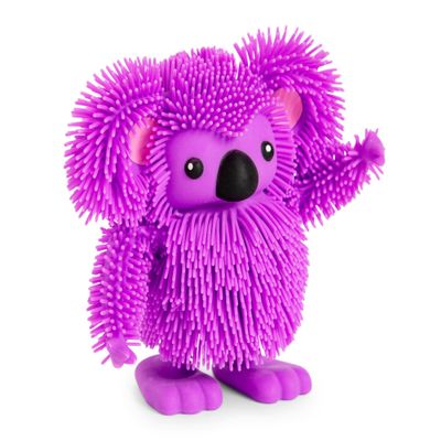 Eolo Jiggly Pets Kids Koala The Rubbery Walking Little Bear, Full Body Movement, Dancing, Shaking, Snappy Music, Sound Effects, Fantastic Stretchy Hair, Bright Purple, Ages 4+