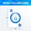 GSE Games & Sports Expert Professional Bingo Calling Cards, Reusable Plastic Coated Bingo Card Deck for Game Night view 2
