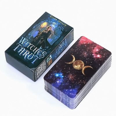 Fankexi Tarots Cards Deck,Witches Tarot Cards Sets Deck, E-Guide to Psychic Tarot Reading, Fate Divination Tarot Meanings for Beginners to Advanced