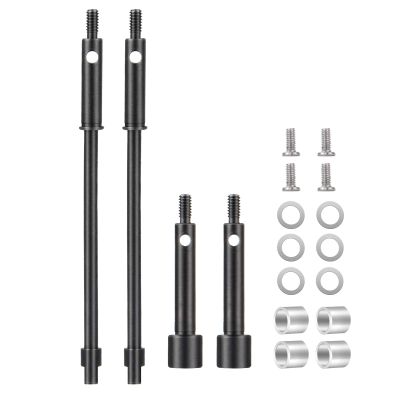 1Set Steel Drive Stub Axles CVD Front & Rear Joint Drive Shaft for 1/24 Axial SCX24 90081 RC Crawler Car
