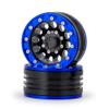 Aluminum Alloy 1.9" Beadlock Wheel Rims for 1/10 RC Axial SCX10 Tamiya CC01 D90 D110 TF2, 4Pcs (Blue & Black) view 4