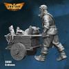 First Legion Craftsman with Woodcart Figure Kit 28mm Heroic Scale Miniature Unpainted view 4