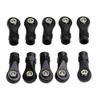 10Pcs Plastic Rod End Link Linkage Balls Joint for 1/10 RC Car Crawler Axial SCx10 II 90046 TRx4,C view 1