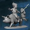 Town Children Figure Kit 28mm Heroic Scale Miniature Unpainted First Legion view 1