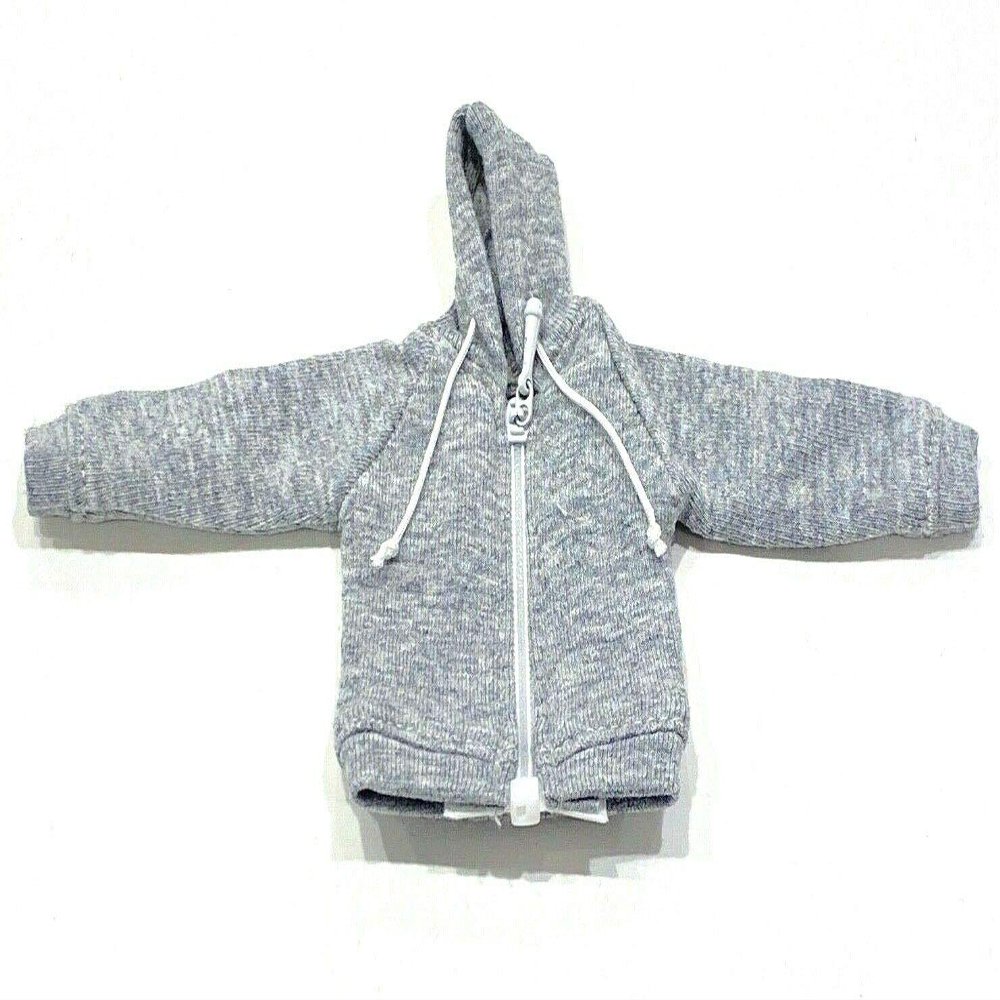 FIGLot 1/12 Grey Zipper Hoodie for M Legends Mezco WWE Muscular Body (Figure NOT Included)