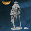 Old Beggar Figure Kit 28mm Heroic Scale Miniature Unpainted First Legion view 4