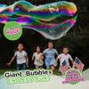 WOWmazing Mega Value Big Bubble Kit: 2 Large Bubble Wands 6-Pack of Big Bubble Powder (Makes 6 Gallons) | Outdoor Toy for Kids, Boys, Girls | Powder Made in USA view 4