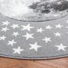 SAFAVIEH Carousel Kids Collection Area Rug - 8' Round, Light Grey & White, Non-Shedding & Easy Care, Ideal for High Traffic Areas for Boys & Girls in Playroom, Nursery, Bedroom (CRK135F) view 2
