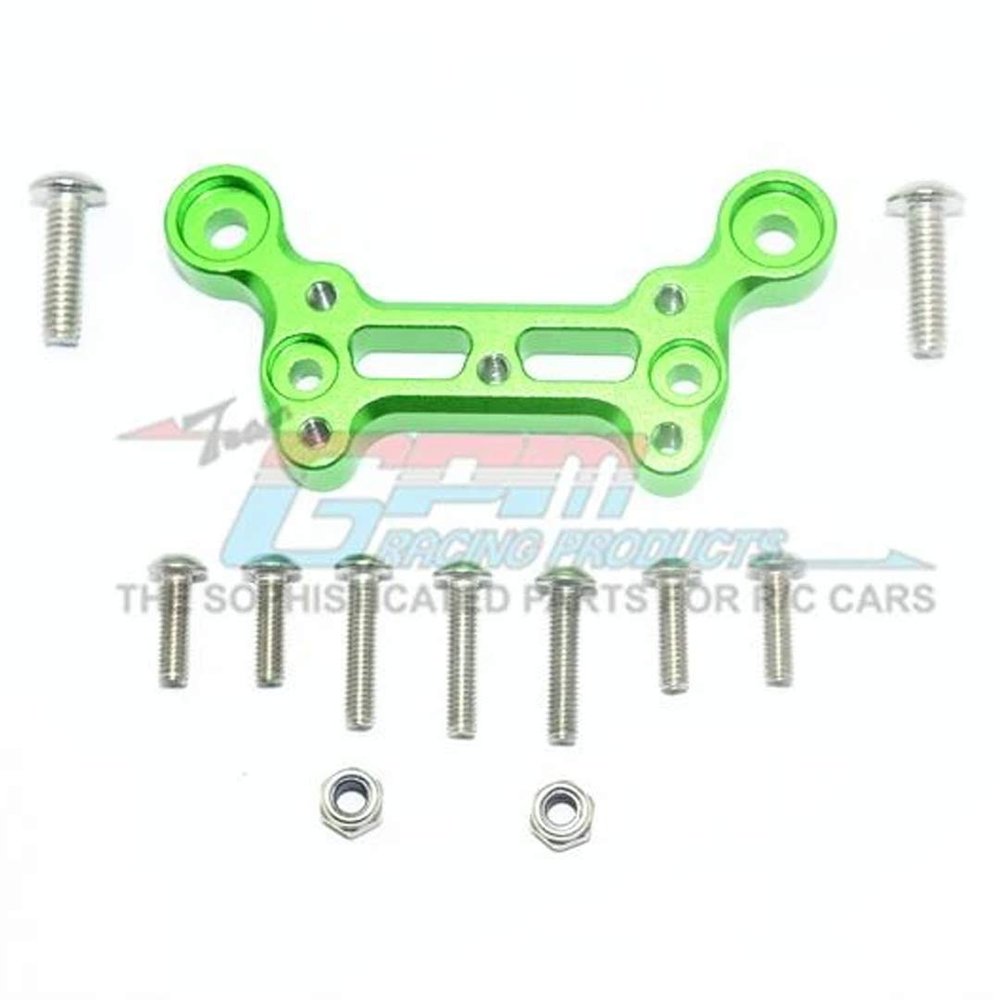 GPM Racing Aluminum Front Dirt Guard Mount Green : 1/8 Outcast 6S BLX