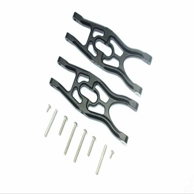 GPM Aluminum Front/Rear Lower Suspension Arms Black : Arrma Fazon Voltage