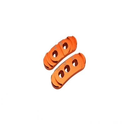 GPM Racing Aluminum Fixed Gear Adapter Orange : Rustler 4x4 VXL