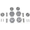 GPM Aluminum Wheel Hub Hex +10mm Grey : 1/10 Maxx 4WD Monster Truck view 1