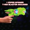 ArtCreativity Light Up Super Spinning T-Rex Blaster, Spinning LED and Cool Sound Effects, 11 Inch Light Up Toy Gun for Kids, Batteries Included, Great Gift Idea for Boys & Girls view 2