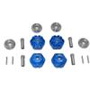 GPM Aluminum Wheel Hub Hex +10mm Blue : 1/10 Maxx 4WD Monster Truck view 1