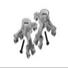 GPM Aluminum Front Knuckle Arms -4Pc Set for ARRMA1/10 4Wd Kraton 4X4 4S Blx-Ara102690 (Grey) view 1