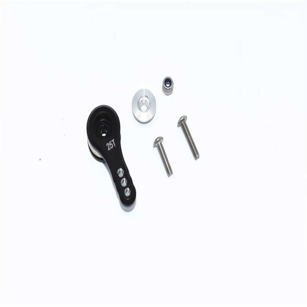 GPM Alum 25T Servo Horn Black w/Built-in Spring : 1/8 KRATON/Outcast/Notorious/Typhon