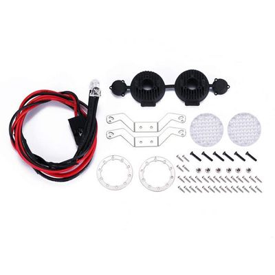 GPM R/C Scale Accessories Bumper Spotlight Silver : SCX10 II/III/TRX-4/6