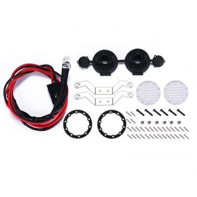 GPM R/C Scale Accessories Bumper Spotlight Black : SCX10 II/III/TRX-4/6