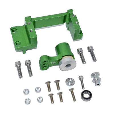GPM Alum Servo Mount +25T/ Horn w/Built-in Spring Green : KRATON/Outcast 8S BLX