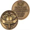 10 Pack of God is My Protection Challenge Coin, Pocket Token of Safety and Protection for Soldiers, Paramedics, First Responders, EMS, Doctors, Nurses, and Police Officers, Psalm 91 Gift view 3