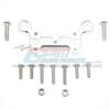 GPM Racing Aluminum Front Dirt Guard Mount Silver : 1/8 Outcast 6S BLX view 1