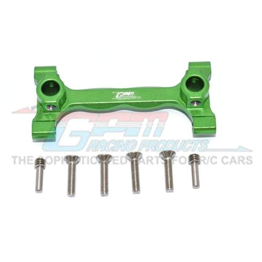 GPM Aluminium Rear Chassis Brace - Green : Axial SCX10 III Jeep JL Wrangler