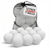 Liberty Imports 12 PCS Toddler & Little Kids Replacement T Ball Baseball Balls - Jumbo Plastic T-Balls with Mesh Bag, 3.5-inch Oversized Tballs for Totsports T-Ball Set, Softball, Training view 1