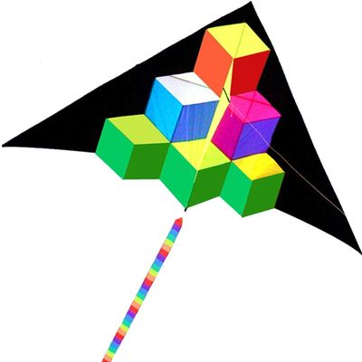 ZYCSKTL Kites for Adults Giant,Creative Colorful Triangle Square Kite, Kite Flying in The Outdoor Park, Easy to Fly, Gifts for Friends (Size : 9.2 * 98.4ft+2624ft Kevlar line)