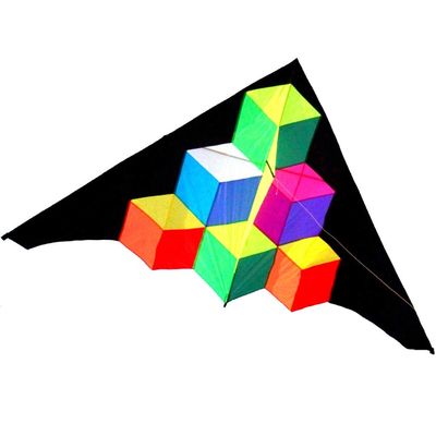 ZYCSKTL Kites for Adults Giant,Creative Colorful Triangle Square Kite, Kite Flying in The Outdoor Park, Easy to Fly, Gifts for Friends (Size : 9.2ft)