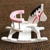 EatingBiting Adult Scene 1:12 Dollhouse Miniature Furniture Room Wooden Horse Rocking Chair, Can Shake, Memory Landscape Worth to Purchase view 1