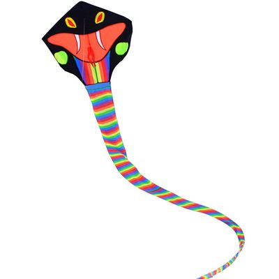ZYCSKTL Kites for Adults Giant,Unique Super Long Triangle Cobra Kite, Outdoor Large Flying Entertainment Toys, Easy to Fly, (Color : Red, Size : 98.4ft+2297ft line)