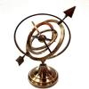 Vimal Nautical 10,Brown Antique Nautical Brass Armillary Sphere World Globe Brown Metal Base Office Decorative view 1