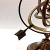 Vimal Nautical 10,Brown Antique Nautical Brass Armillary Sphere World Globe Brown Metal Base Office Decorative view 3