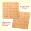 Coogam Wooden Letters Practicing Board, Double-Sided Alphabet Tracing Tool Learning to Write ABC Educational Toy Game Fine Motor Montessori Gift for Preschool 3 4 5 Years Old Kids view 2