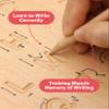 Coogam Wooden Letters Practicing Board, Double-Sided Alphabet Tracing Tool Learning to Write ABC Educational Toy Game Fine Motor Montessori Gift for Preschool 3 4 5 Years Old Kids view 3